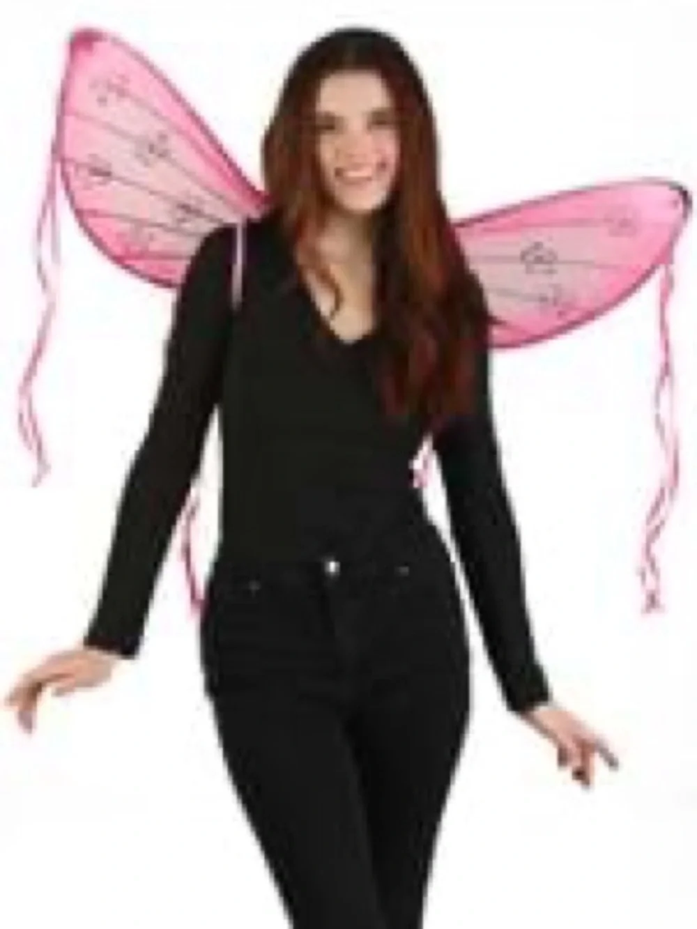 Pink Butterfly Wings Adult Costume Accessory
